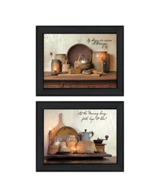 By Grace Collection By Susan Boyer, Printed Wall Art, Ready to hang, Black Frame, 38" x 15"