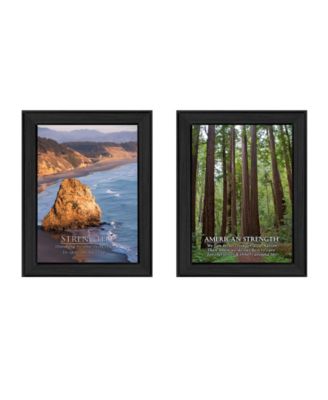 Strength Collection By Trendy Decor4U, Printed Wall Art, Ready to hang, Black Frame, 20" x 14"