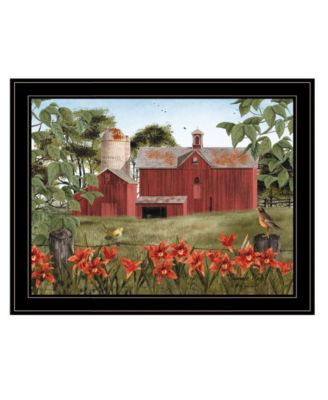 Summer Days by Billy Jacobs, Ready to hang Framed Print, Black Frame, 27" x 21"
