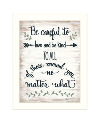 Be Careful by Annie LaPoint, Ready to hang Framed Print, White Frame, 18" x 14"