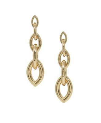 ETTIKA Gradual Gold Chain Link Earrings - Macy's