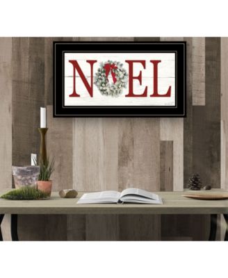 Christmas Noel by Lori Deiter, Ready to hang Framed Print, Black Frame, 21" x 12"