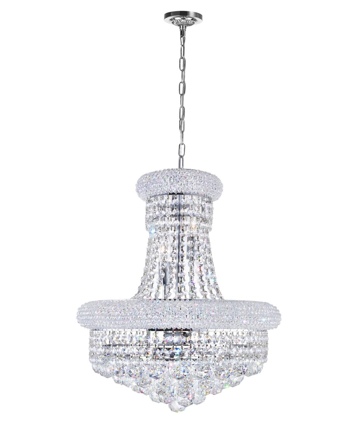 Cwi Lighting Empire 8 Light Chandelier In Chrome