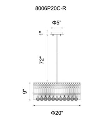 Colosseum 8 Light Chandelier