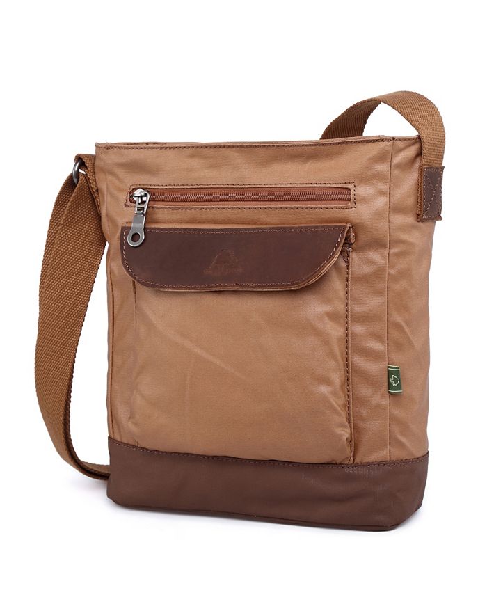 TSD BRAND Urban Light Coated Canvas Crossbody Bag Macy's