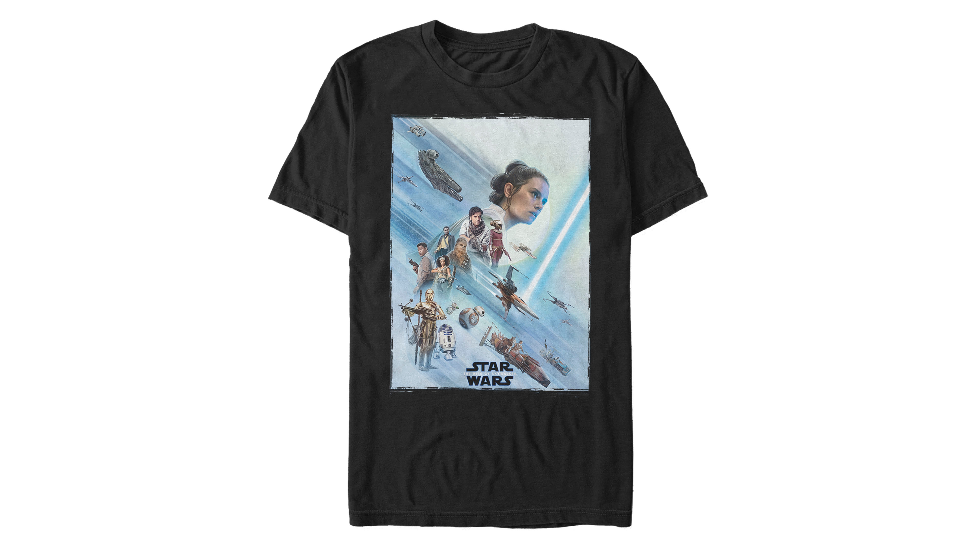 Star Wars Men's Rise of Skywalker Rey Poster T-shirt