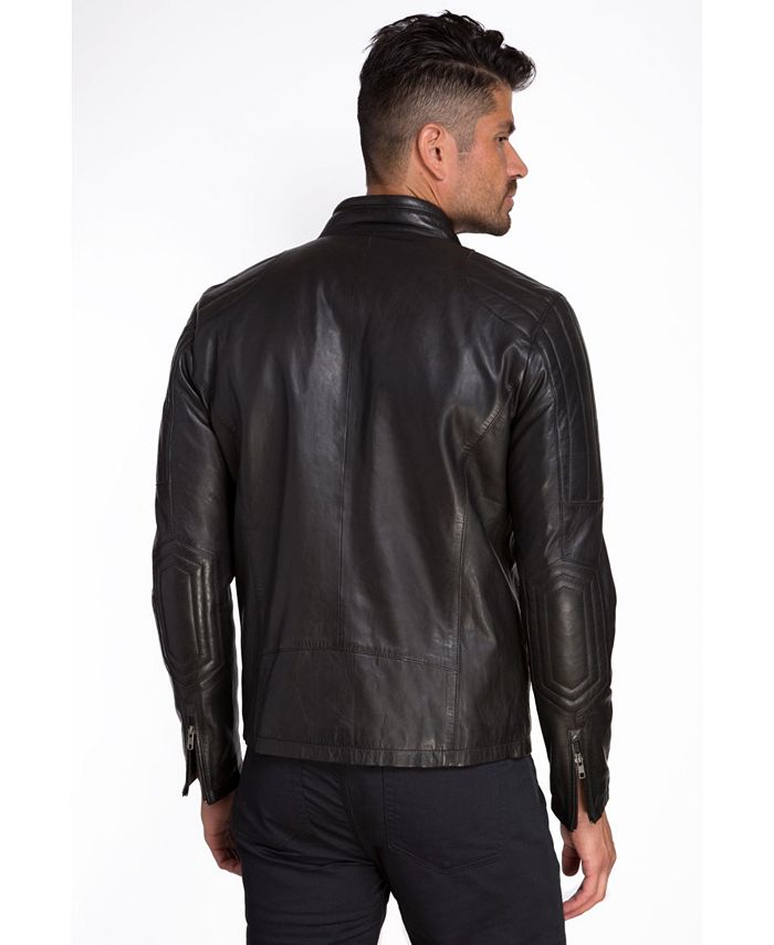 Jared Lang Leather Jacket - Macy's
