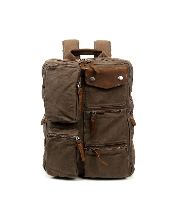 TSD BRAND Ridge Valley Canvas Backpack & Reviews Handbags