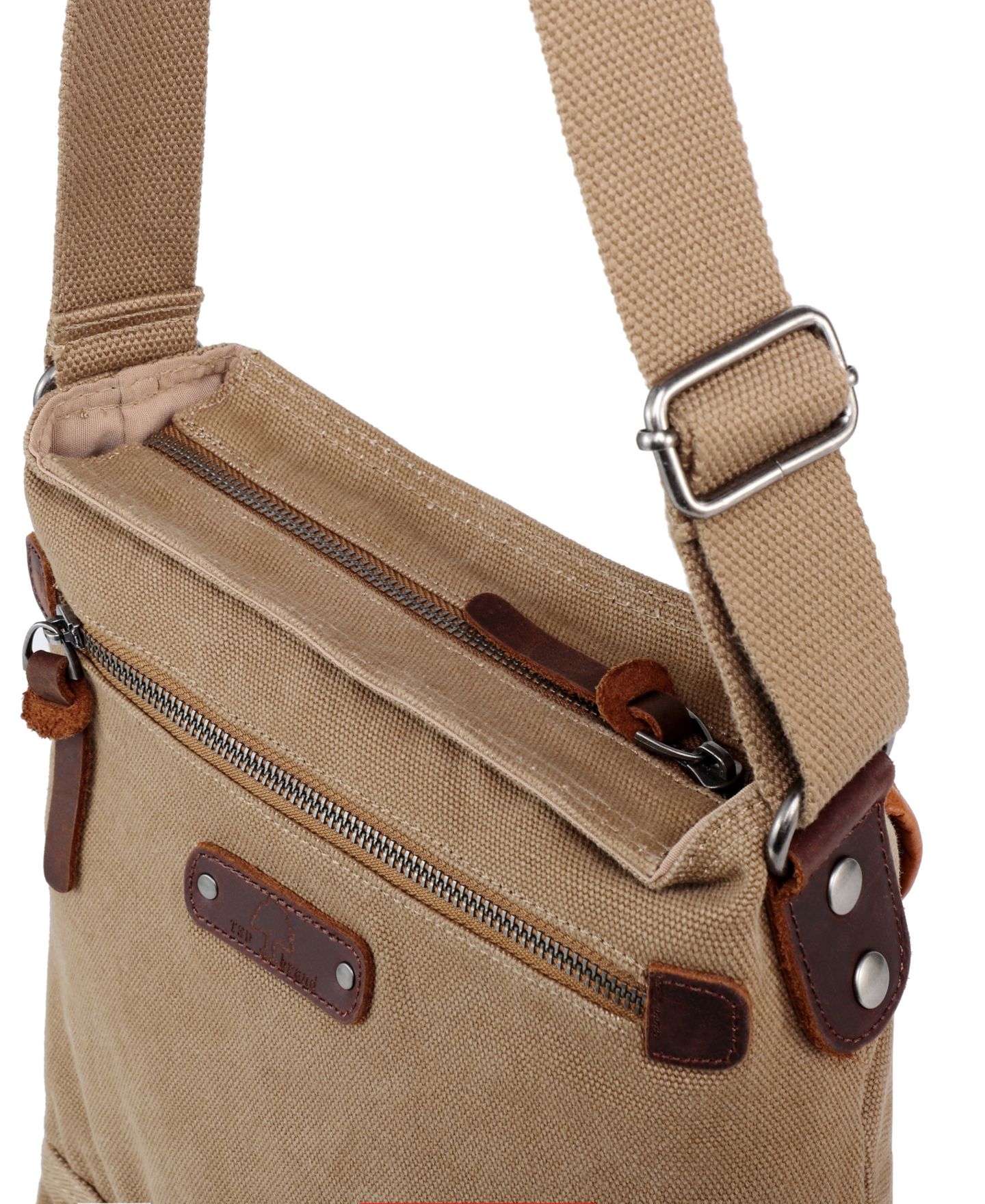 Женская сумка TSD BRAND Tapa Canvas Crossbody, цвет: Коричневый — фото 4