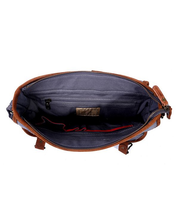 TSD BRAND Dolphin Canvas Messenger Bag & Reviews - Handbags ...