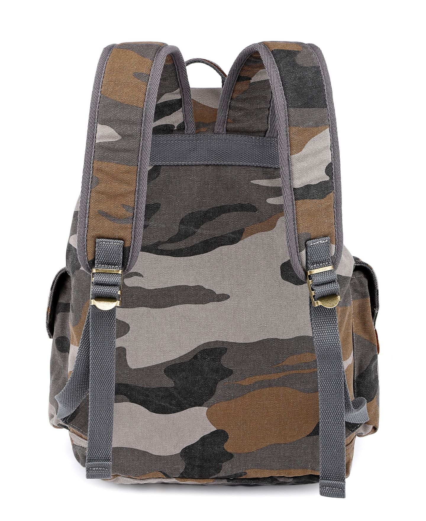 Рюкзак TSD BRAND Camo Canvas, цвет: Серый — фото 4