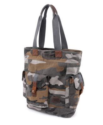 Camo Canvas Tote Bag