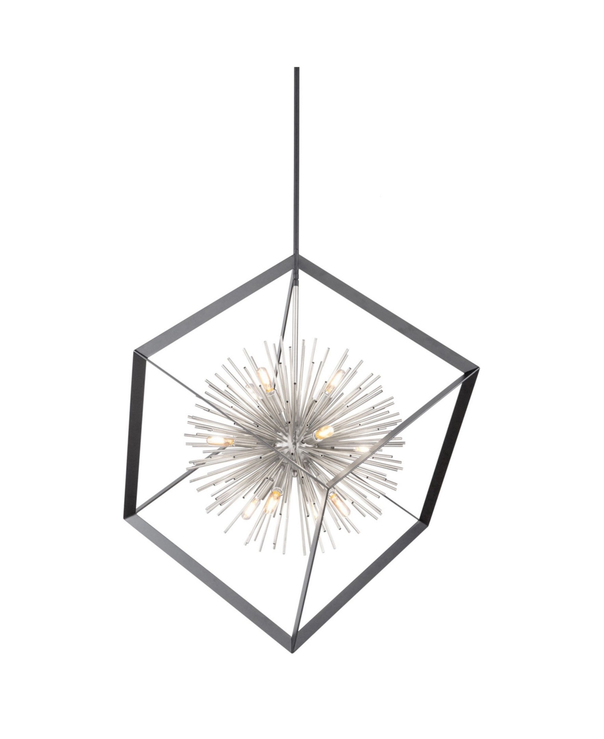Artcraft Lighting Sunburst Chandelier In Black