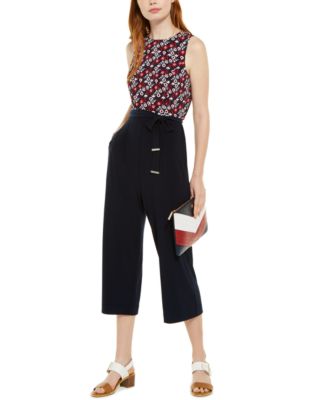 tommy hilfiger cropped jumpsuit
