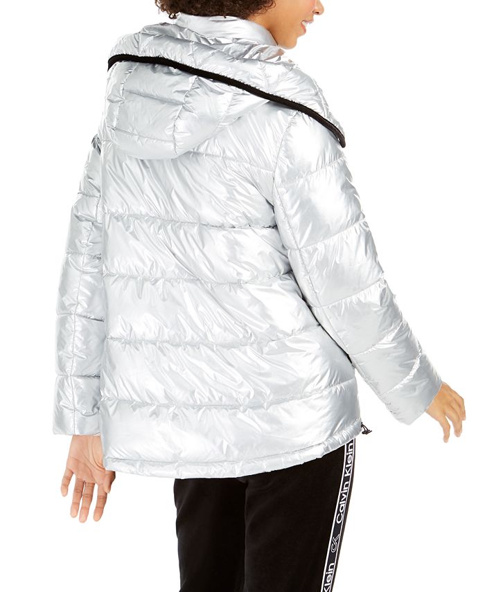 Calvin Klein Quilted Hooded Jacket Macy's