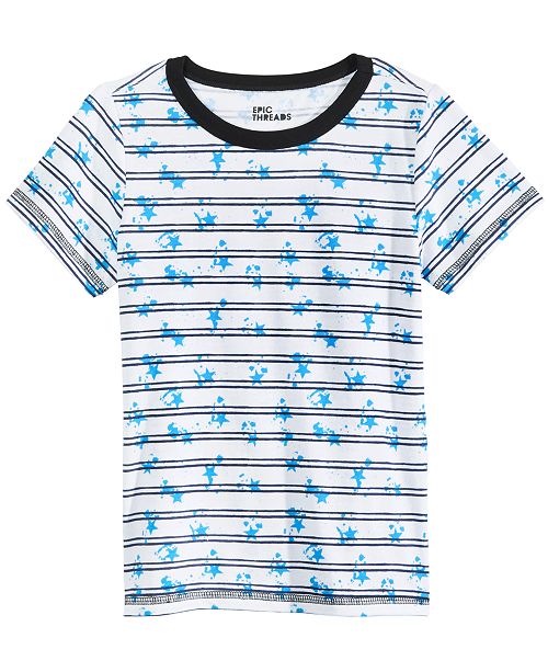 Epic Threads Little Boys Splatter Stripe T Shirt Created For Macy S