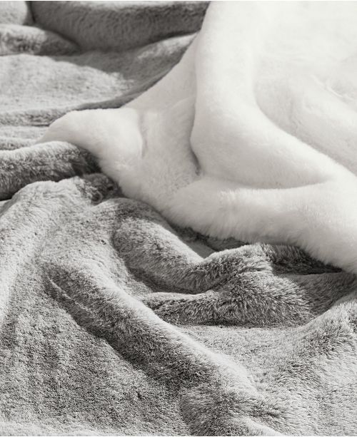 Vera Wang Lapin Faux Fur Throw & Reviews Blankets & Throws Bed & Bath Macy's