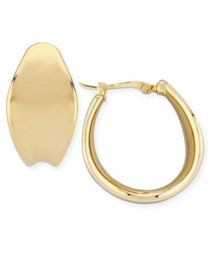 image of Bold Graduated Hoop Earrings Set in 14k Gold