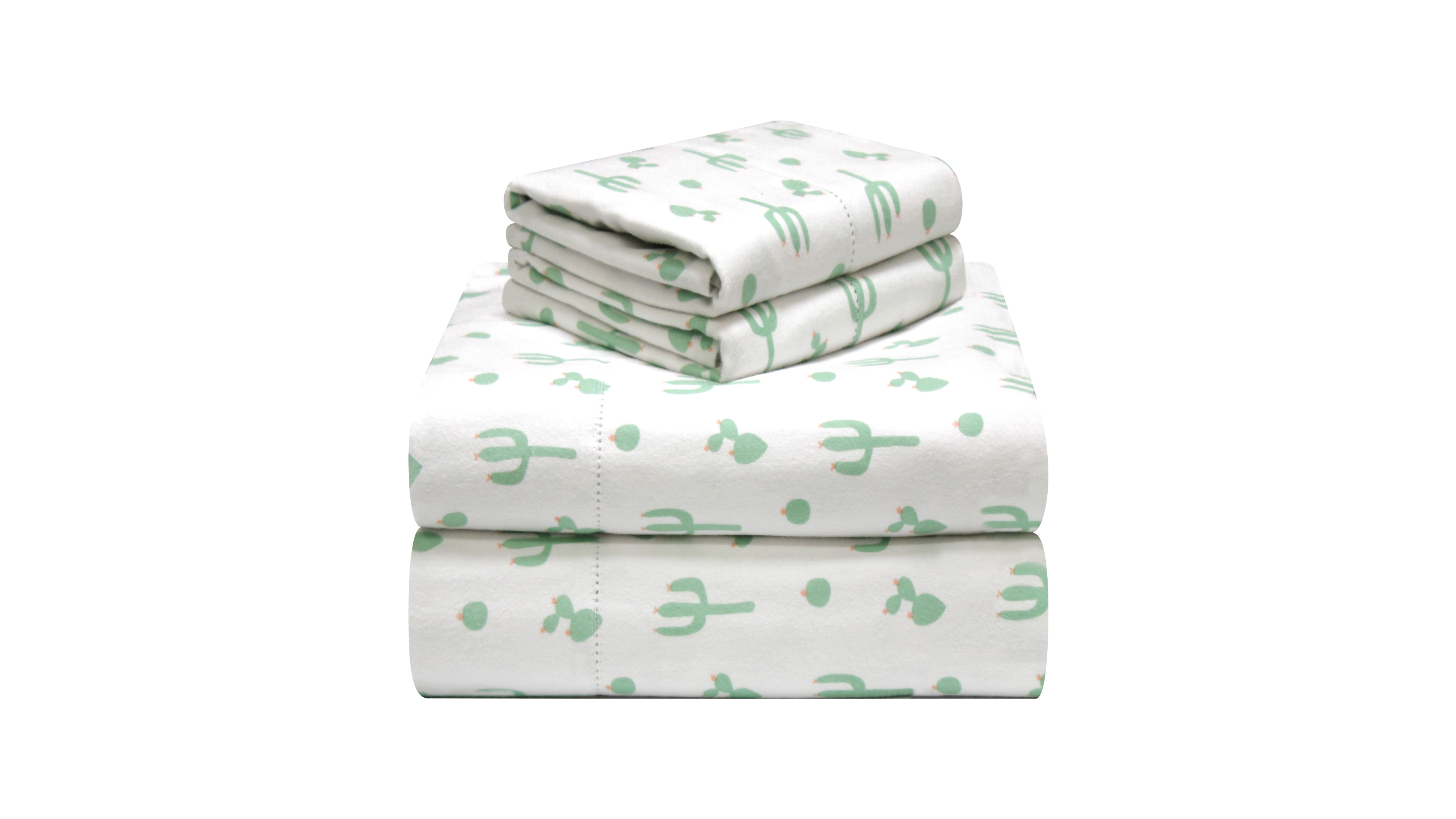 Pointehaven Whimsical Printed Flannel Sheet Set, California King