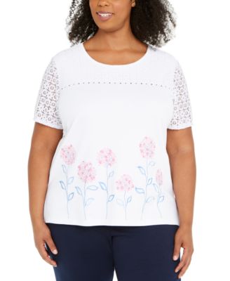 beaded plus size top