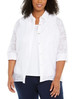 alfred dunner plus size tops