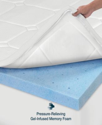 SensorPEDIC CLOSEOUT! 3-Inch Euro Majestic Gel-Infused Memory Foam Mattress Topper - King