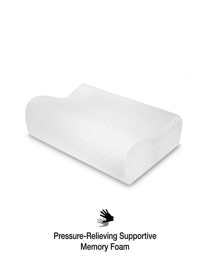SensorPEDIC Essential Collection GelOverlay Memory Foam Contour Bed Pillow Macy's