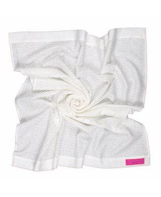 Southampton Home Lace Weave Teddy Bear Baby Blanket