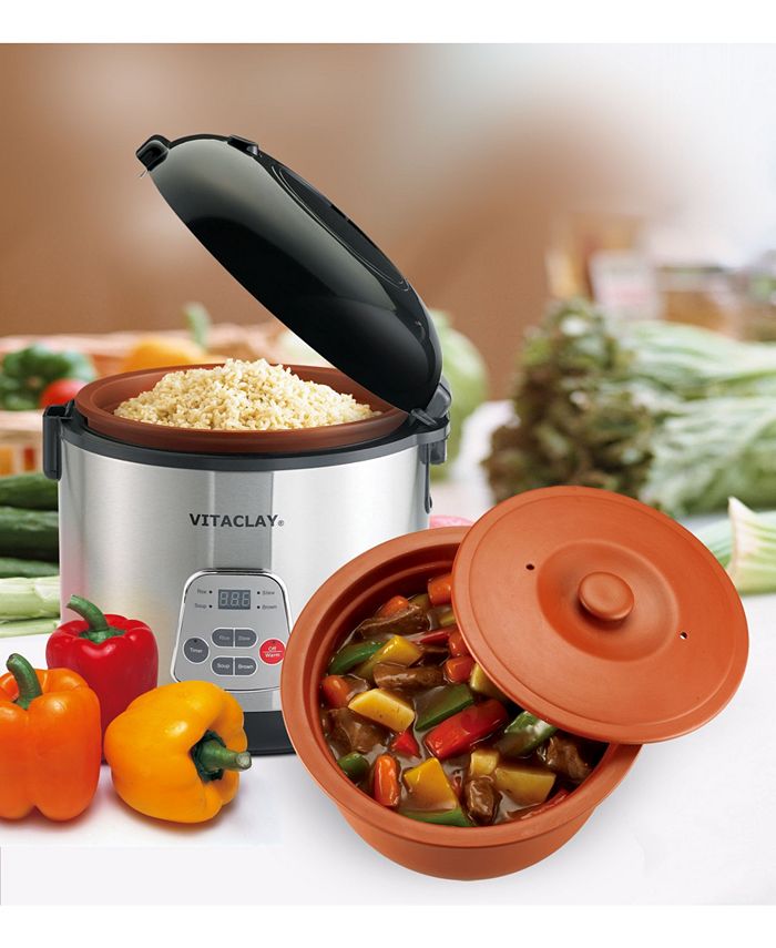 VitaClay 2 in 1 Clay Rice and Slow Cooker, 3.2 QT Macy's