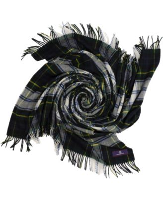 Highland Tartan Tweed Merino Wool Throw, 55" x 72"
