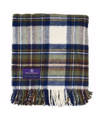 Tartan Tweed Fluffy Throw, 72" x 59"