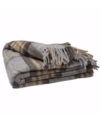 Tartan Tweed Fluffy Throw, 72" x 59"