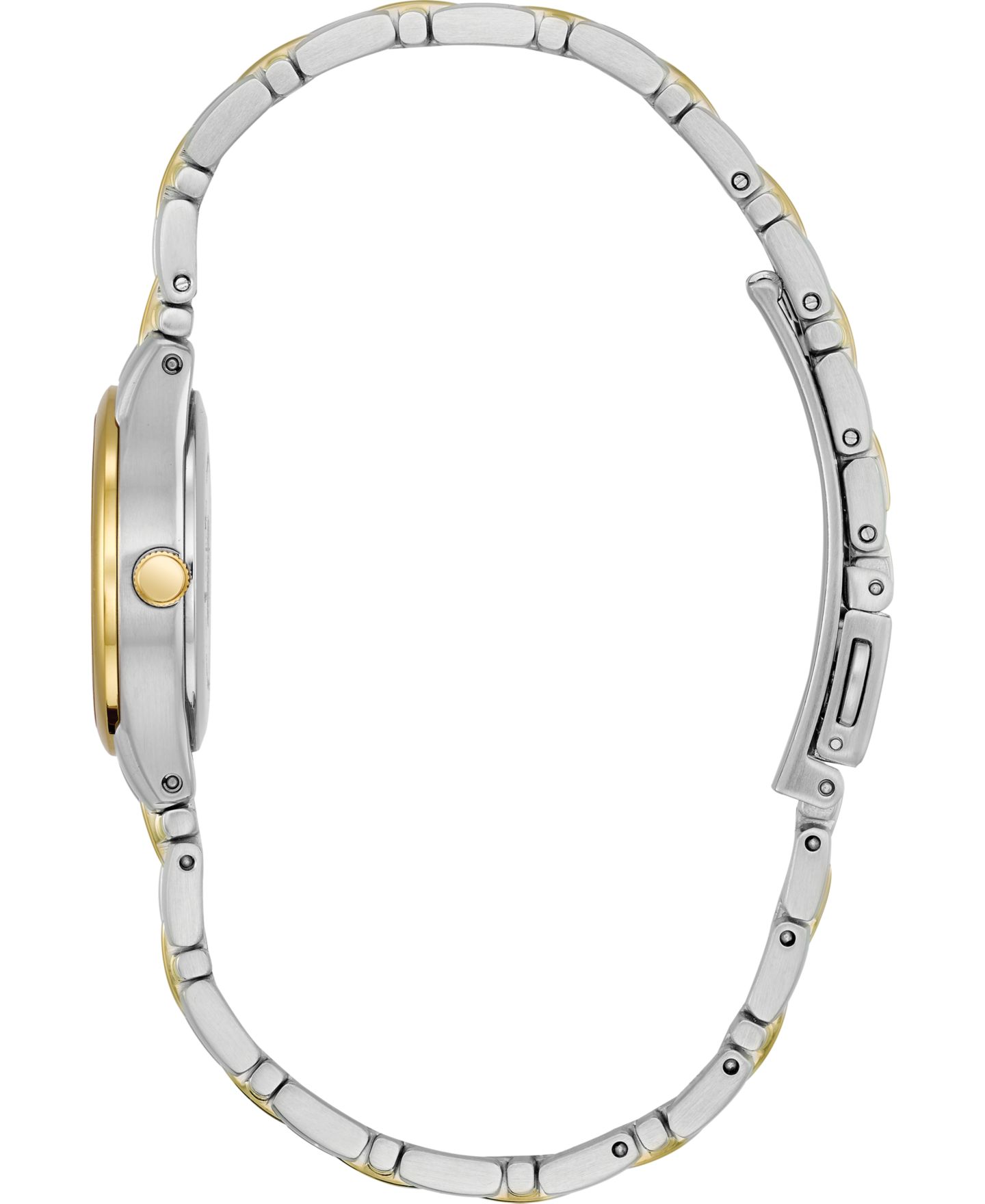 Женские часы Citizen Eco-Drive Two Tone Stainless Steel Bracelet Watch 25mm EW1264-50A — фото 2