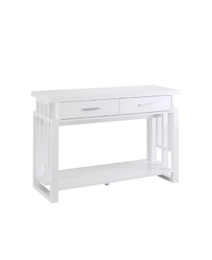 Shop Coaster Home Furnishings Saybrook Rectangular 2-drawer Sofa Table In White