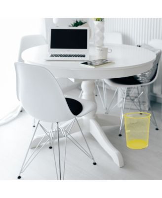 Mind Reader Garbage Waste Basket Recycling Bin, Round Metal Mesh Trash Can