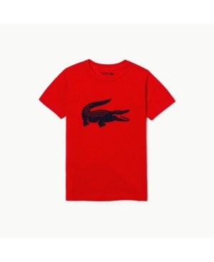 Lacoste Kids' Toddler, Little And Big Boys Sport Croc Graphic T-shirt In Red