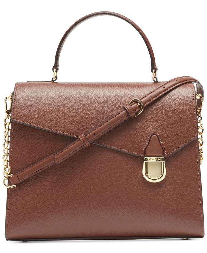 Calvin klein iris top shop handle satchel