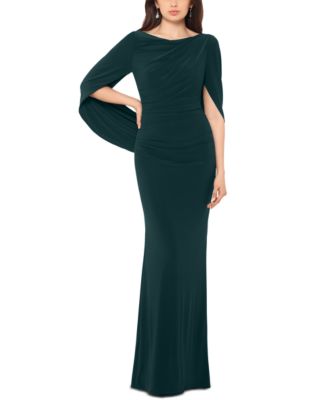 Betsy Adam Drape Back Gown Macy s