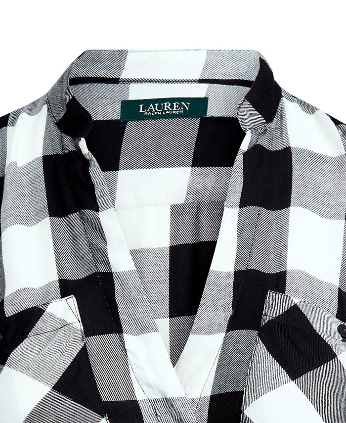 Lauren Ralph Lauren Buffalo Check Surplice Shirt & Reviews - Tops ...