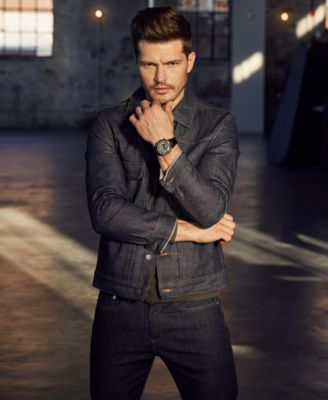 Eco-Drive Men's Satellite Wave GPS Black-Tone Stainless Steel Bracelet Watch 44mm