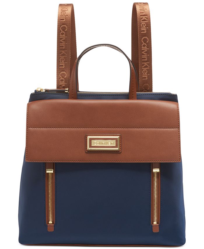 Calvin Klein Belfast Signature Flap Backpack Macy's