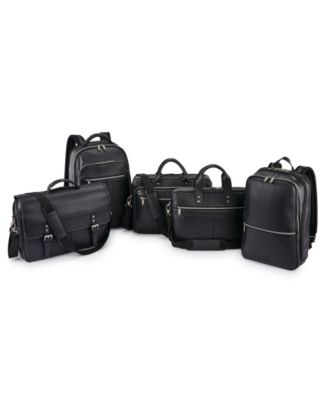 samsonite leather slim portfolio laptop briefcase