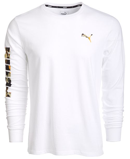 Puma Men S Classic Logo Long Sleeve T Shirt Reviews T Shirts