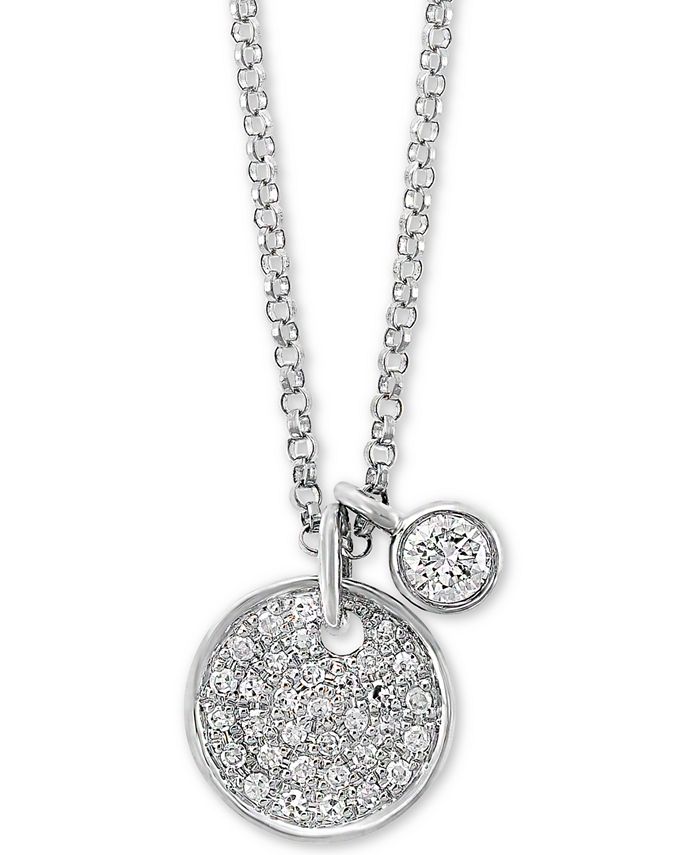 Effy diamond disc pendant necklace deals