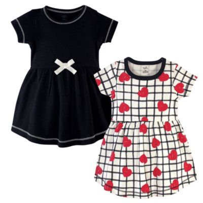 Baby Girls Natural Cotton Dresses Featuring Both Short and Long Sleeves