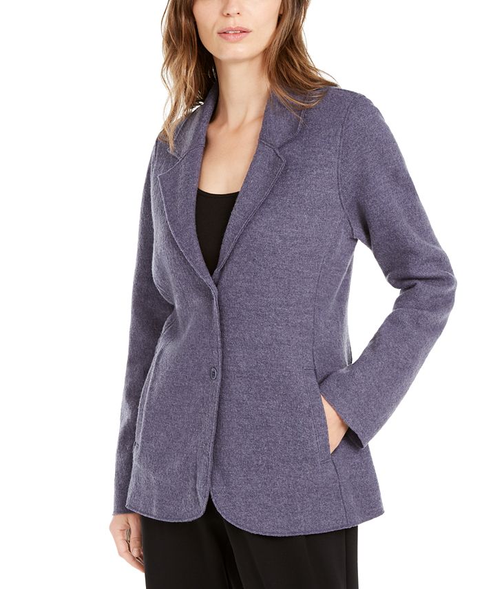 Eileen Fisher Notch Collar Shaped Jacket Macy s
