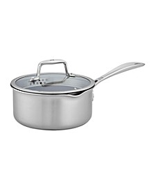 Zwilling Clad CFX 2-Qt. Saucepan with Strainer Lid and Pouring Spouts