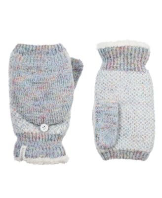 isotoner women's recycled knit flip top mittens