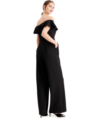 calvin klein cold shoulder jumpsuit