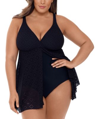 plus size flyaway swimsuit